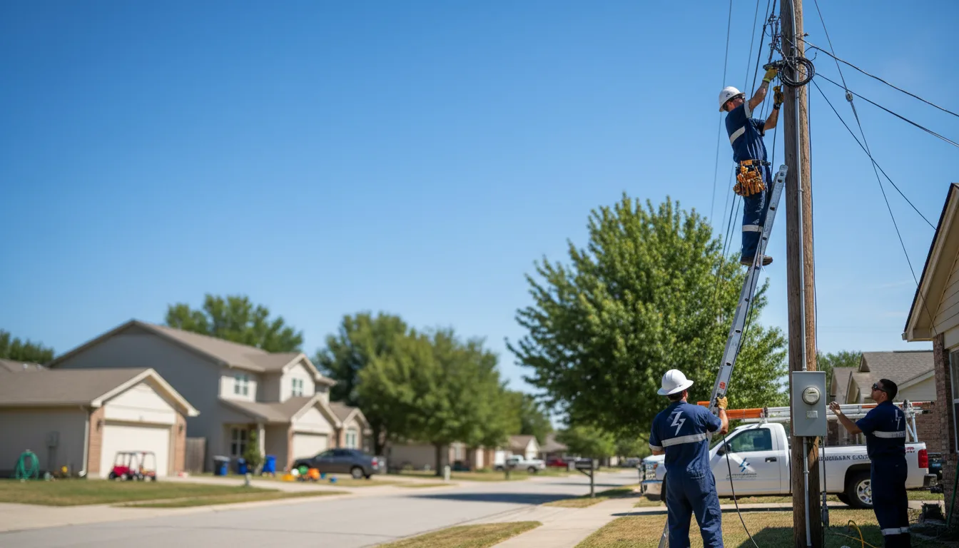 Residential electrician providing installation services in Axis, AL